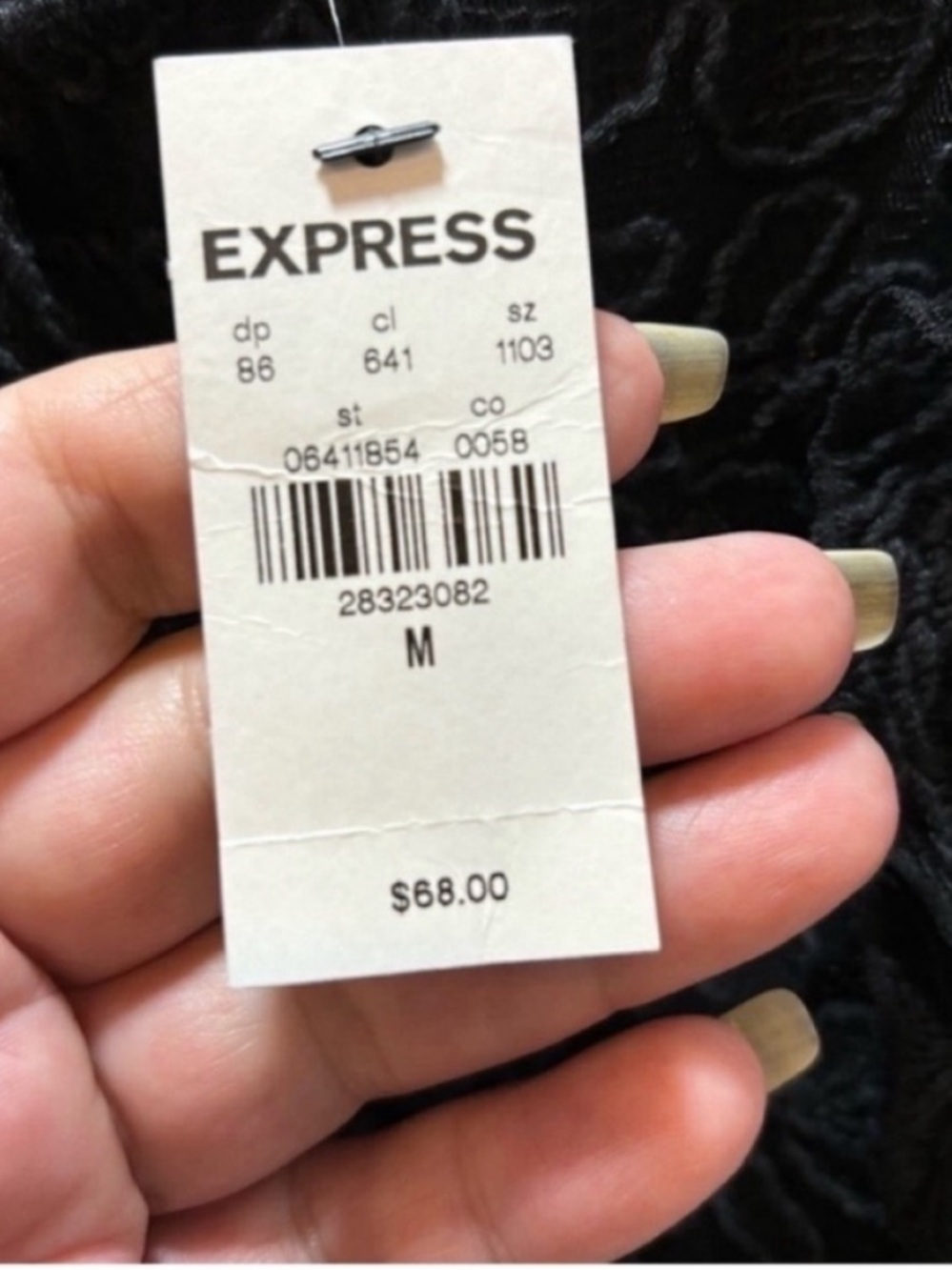 Express NEW Sleeveless Lace Top Black Womens Medium Feminine Dark Academia - Picture 6 of 10
